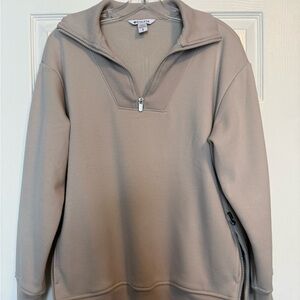 Athleta Forever Fleece Quarter Zip Pullover